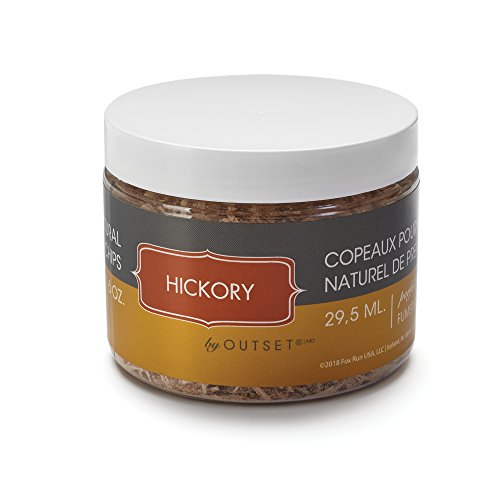 Outset Kiln-Dried Natural Hickory Wood Smoking Chips, 6 Oz, Brown #TOP7