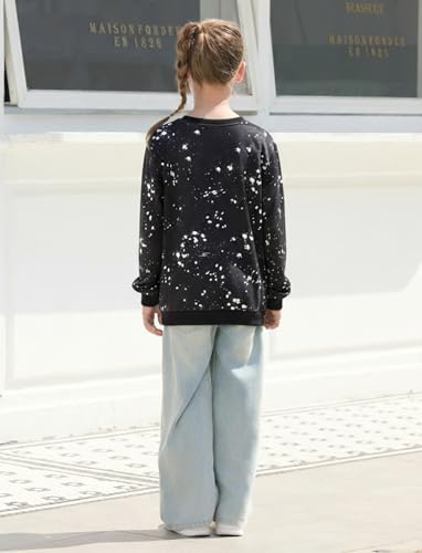 PATPAT Girls Sweatshirts Size 5-14 Years Graphic Pullover Long Sleeve Crewneck Shirt Cute Cartoon Casual Clothes for Girls4