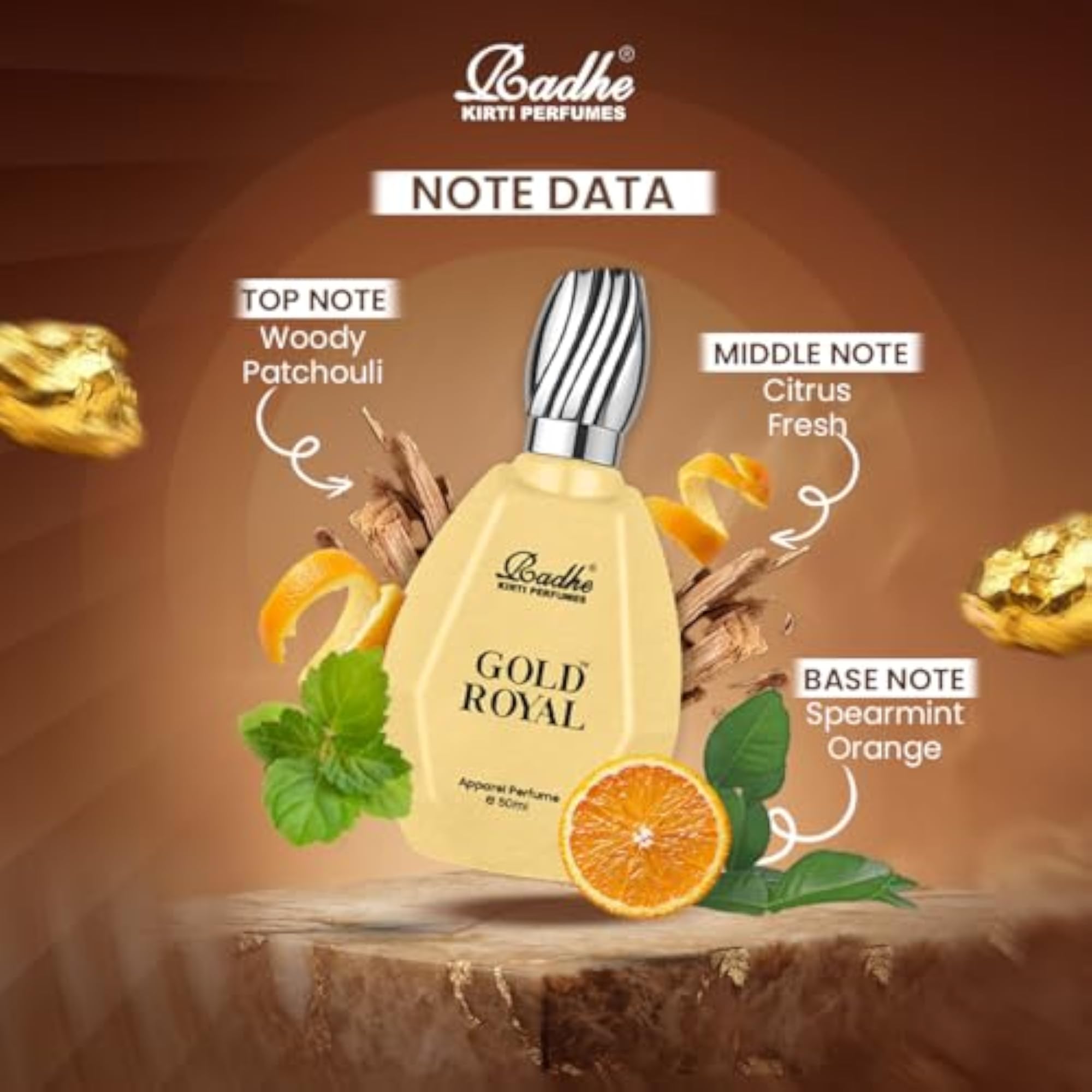 Gold Royal Apparel Perfume 50ml, Unisex