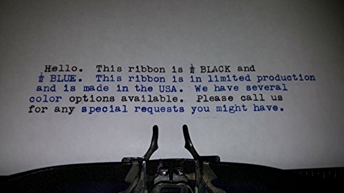 Universal Typewriter Ribbons - Custom Color Twin Spool Typewriter Ribbons (Black and Blue)