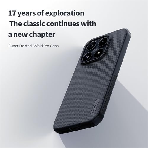 Image of Nillkin Case for Xiaomi Mi 17 (6.3 inch Inch) Super Frosted Shield Pro Hard Back Soft Border (PC + TPU) Shock Absorb Cover Raised Bezel Camera Protect Black Color | Super Frosted Shield Pro, Hard Back Soft Border (PC + TPU), Shock Absorb Cover, Raised Bezel Camera Protect