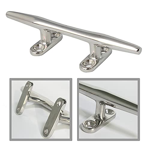 VEITHI 6 inch 316 Stainless Steel Boat Cleat, Boat Cleats 6inch Open