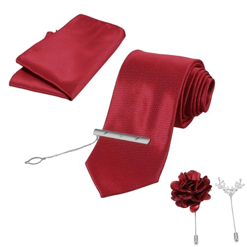Set de corbata ajustable para hombre con accesorios formales miniatura 1