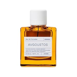 Korres Avgoustos Eau de Toilette 50ml | With Mandarin Lavender Bergamot, Fig Lemon Leaf Middle, Ambergris Cedarwood Base, Fruity Woody Aroma for Women & Men