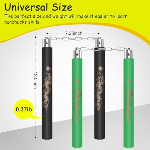 Image of Preptep Foam Nunchucks for Kids or Adults,Safe Training Nunchucks /Nunchakus for Kids Beginners