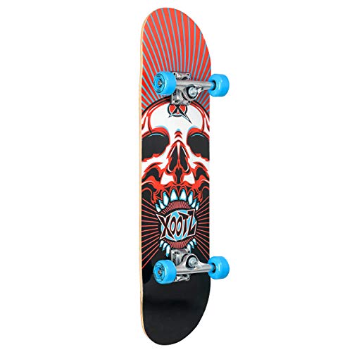 Xootz Kids Compleet Beginners Dubbele Kick Trick Skateboard Maple Deck - 31 x 8 Inch - Afbeelding 6