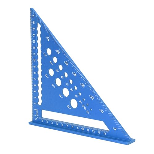 Regla de aluminio de 7 pulgadas para carpintería miniatura 4