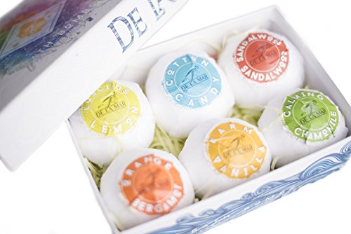 Organic Bath Bomb Gift Sets For Women - Large Natural Bath Fizzies That are Packed with Essential oils That Create Bubble - Great Birthday Gift Sets For Relaxing and Stress Relief - Bath Bombs Sets