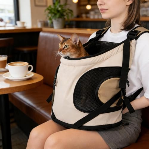 Mochila para mascotas cómoda para llevar a tu cachorro siempre junto a tu corazón 4