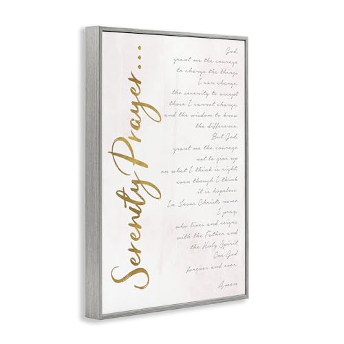 Poster Serenity Prayer Scripture Stupell Industries cadre gris 40x61 cm - 3