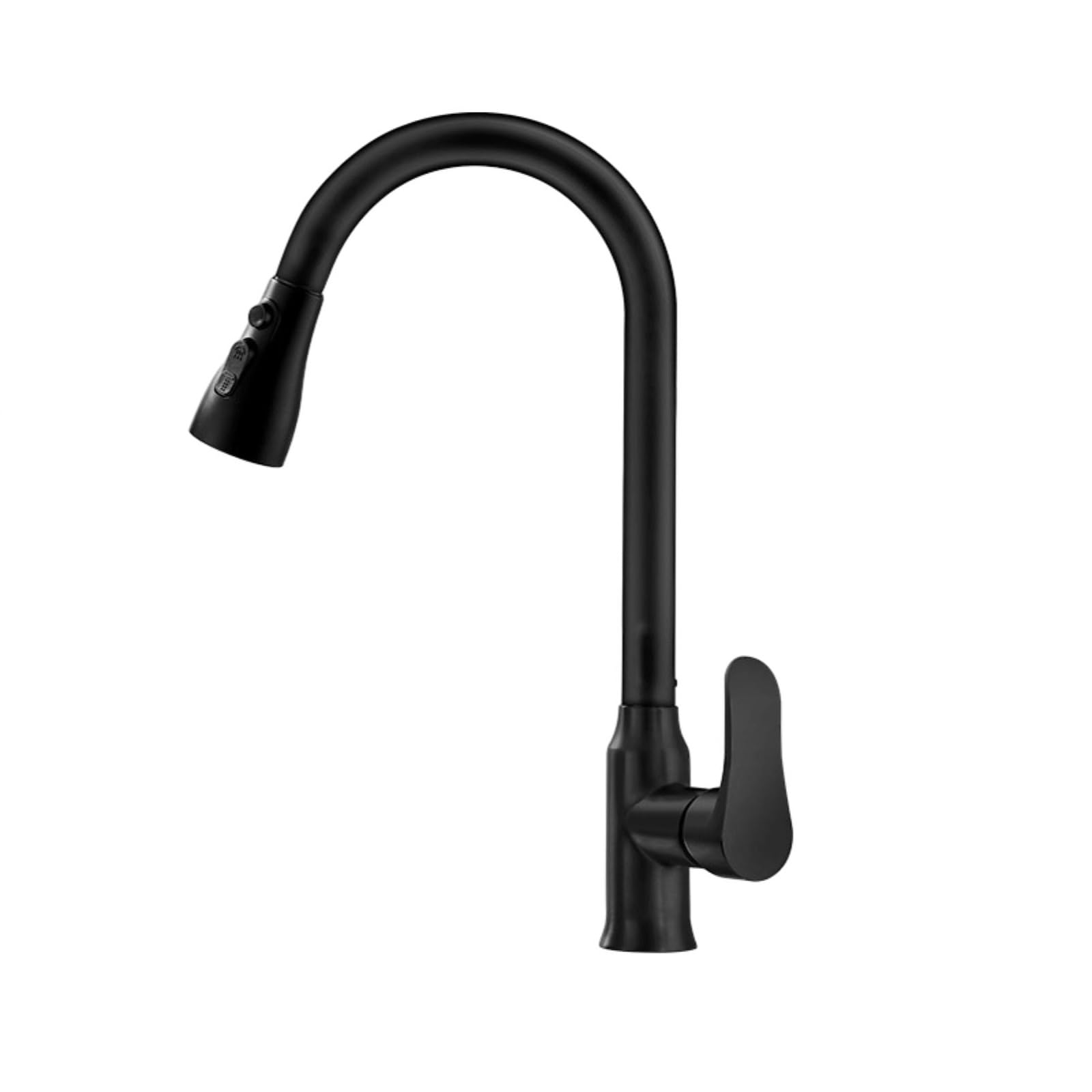 ZYCHSJXA Kitchen Taps Pull-Out Faucet Multifunctional Copper Sink Vegetable Basin Hot and Cold Water Black