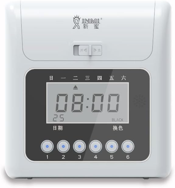 タイムクロック100枚のタイムカード付き(両面,月次)従業員出勤 タイムクロック100枚のタイムカード付き(両面,月次)従業員出勤