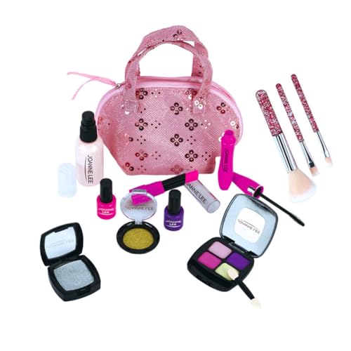 GARVALON Set De Juguetes De Maquillaje Infantil Kit De Cosméticos De Simulación para Niñas Incluye Accesorios De Belleza y Herramientas De Maquillaje Ideal para Juegos De rol y Fiestas