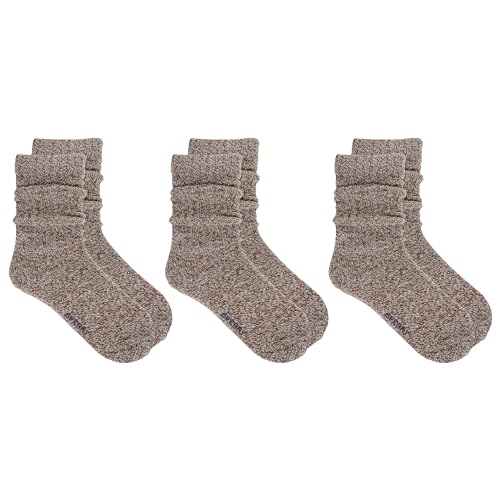 Image of Sperry Women's Soft Boyfriend Boot Crew Socks - 1 Pair Pack - Soft Acrylic Socks for Sneakers, Boots, Lounge