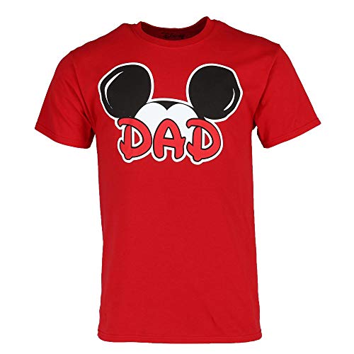 Disney Mickey Mouse Dad Fan T Shirt, Small Red
