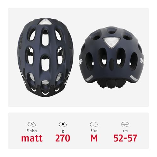 ABUS Youn-I ACE city helmet - bike helmet for everyday use - with integrated LED rear light - for men and women