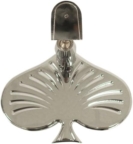 Compatible/Replacement for Chevy/Ford/Mopar Chrome Aluminum Rear View Mirror - Poker Spade
