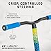 Mongoose Rise 110 Elite Freestyle Stunt Trick Scooter, Lightweight Alloy Deck & Heavy-Duty Frame Up to 220 lbs., Bike-Style Grip, Wheel Pegs Included, Blue/Yellow
