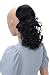 PRETTYSHOP 14" & 100g Hair Piece Pony Tail Extension Draw String Wavy Curled Nature Looking Heat-Resisting Diverse Colors (black brown 2)