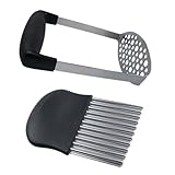 VALICLUD 2Stücke Yamsbrecher und Kartoffelhacker Kartoffelstampfer mit Ergonomischem Griff für Zubereitung von Frites und Kartoffelpüree