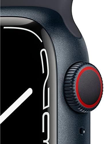 Apple Watch Series 7 GPS + Cellular, 45mm Midnight Aluminum Case with Midnight Sport Band - Regular (Renewed) - View 5