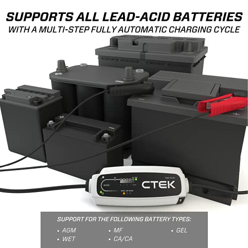 Ctek (40-255) Ct5 Time To Go-12 Volt Battery Charger And Maintainer With Accessories #TOP5
