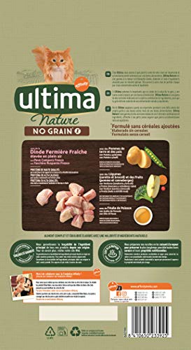 Ultima Nature No Grain Croquettes pour Chat Adulte non Stérilisé sans Céréales au Dinde: Pack 8 x 1,1 kg - Total: 8,8 kg – vue 4