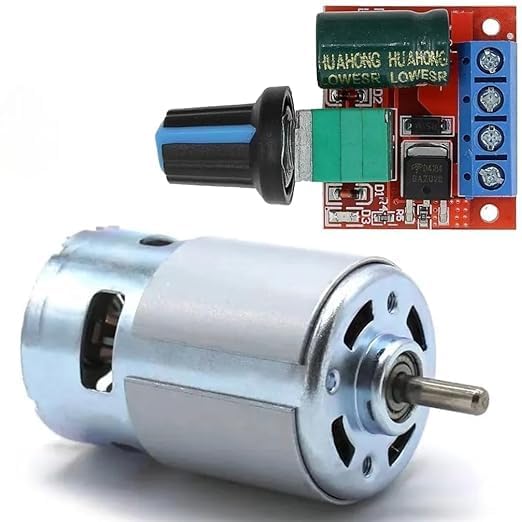 RASHRI Aluminium Sp Dc Motor Rs-775 12V High Torque High Power Low Noise Double Ball Bearing 12000Rpm With Motor Speed Controller Adjustable Board Switch 12V 24V Dc-Dc 4.5V-35V 5A 90W Pwm DcÂ… (B0D264RRY5) Amazon Price History, Amazon Price Tracker