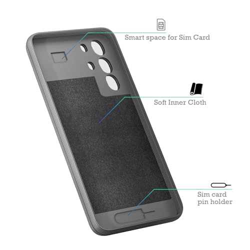 Image of SESS XUSIVE Back Cover for iQOO Z10 Lite 5G / Vivo T4 Lite 5G Camera Protection 3D Hexa Cube Design Silicone Protective Bumper Case for iQOO Z10 Lite 5G / Vivo T4 Lite 5G - Grey