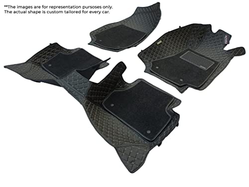 Image of 7D Black Car Mat for Thar