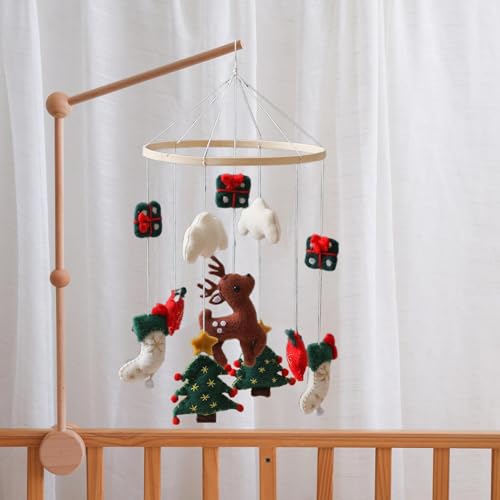 Mobile pour lit de bébé pour apaiser les pleurs et décorer le berceau de Noël