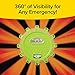 Lizard Flare Flameless Roadside Emergency Light, AS-SEEN-ON-TV, 360° of Visibility, 9 Safety Modes with 15 High-Intensity LEDs, Magnet Sticks to Car, Hook to Hang or Stand, Built-in Flashlight