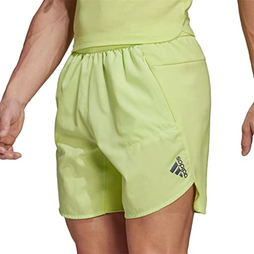 Short d'entraînement adidas homme respirant vert citron Aeroready