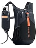 FIORETTO 10L Hiking Backpack for Women Men Mini Packable Backpack Lightweight Small Daypack for Camping Travel Outdoor, Black