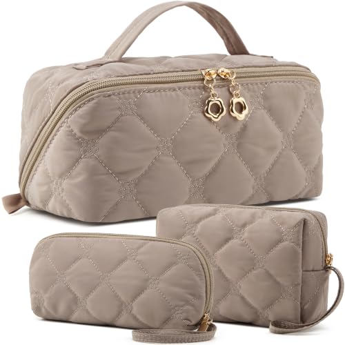YTL Travel Makeup Bag, Puffer Cosmetic Organizer Bags, Women Toiletry Case :JNF6LE3D - image 1