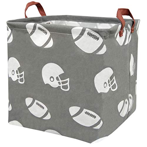 Image of BOOHIT Large Easter Baskets for Kids Personalized Baby Girl Easter Basket Cute Teen Boy Spring Decor (Rugby)