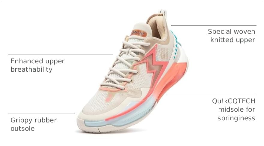 Image of 361 Big3 5.0 Quick PRO Basketball Shoes for Men Breathable Outdoor Sneakers Cushioning,Anti Slip Practice Student Sports Shoes for Teens and Adults,Caldwell Pope Zapatillas de baloncesto Hombre