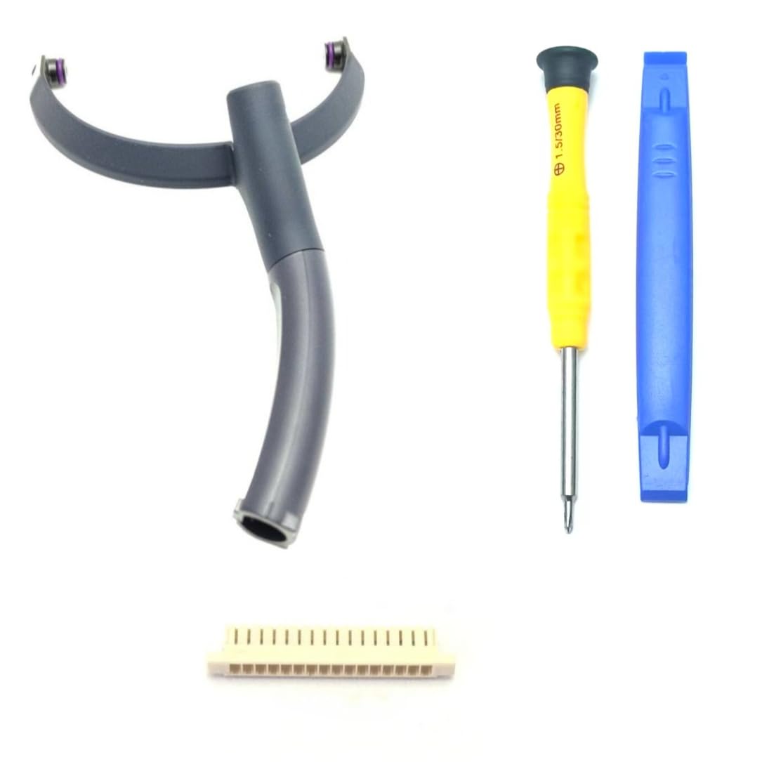 Photo 1 of Shenligod WH-1000 XM5 Headband Hanger Bracket, Swivel Hinge with 16-Pin Jack Plug, Replacement Parts for Sony WH-1000XM5 Headphones (Blue-Left)