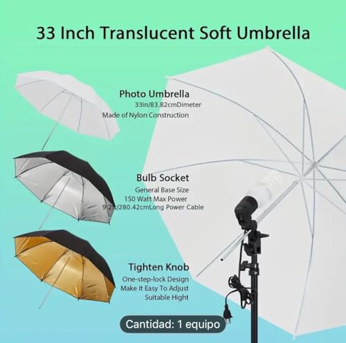 Image of Kit Professional Photography Lighting Kit with Backdrops, 8.5ft x 10ft Background Support Stand, 5500K 45W LED Umbrella Softbox Continuous Lighting for Photo Studio Equipment, Portrait and Video
