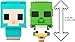 Mattel Minecraft Flippin’ Figs 2-Pack Action Figures, Set with Sheep & Chicken Jockey with 2-in-1 Fidget Play, 3.75-inch Scale, Large Heads & Pixelated Design