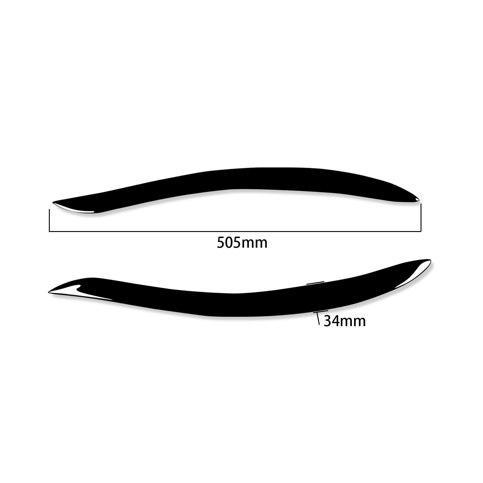 per Nissan 200Sx S15 1999 2000 2001 2002 Auto Fari Anteriori Sopracciglia Palpebre Copertura Rivestimenti Kit carrozzeria Tuning Sopracciglia fari Palpebre