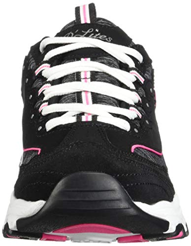 Skechers 11936-Black/Hot Pink-7.5 Regular US