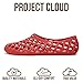 Project Cloud Jelly Shoes Women - Lightweight & Water-Resistant Women's Flats Sandals - Non Slip Womens Shoes - Perfect Summer Jelly Flats for Women 2026 (Jellz, RED, 8)