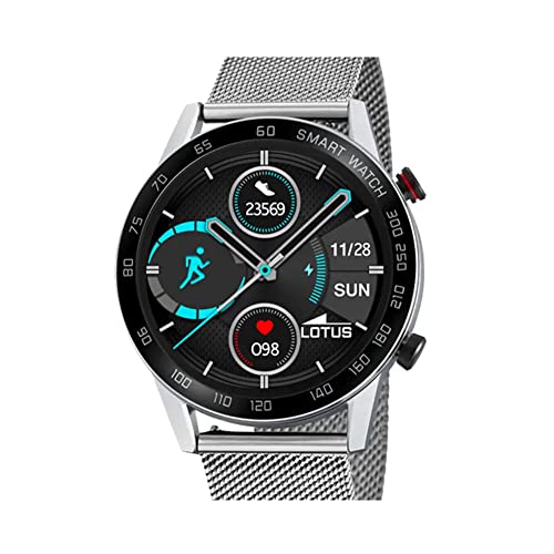 Lotus Orologio Intelligente Uomo - Smartwatch Acciaio Inossidabile 316L Grigio - Impermeabile IP65 50017/1 - Controllo Musica, Contapassi E Calorie, Telefono, Sport, Frequenza Cardiaca - 2