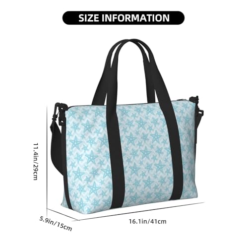 Carry On Duffle Bags Overnight Weekender Bags for Women, sea star starfish Personal Item Travel Bag, Travel Essentials Sport Gym Bag for Men Women2