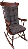 The Gripper Non-Slip Polar Jumbo Rocking Chair Cushions, Chocolate