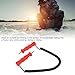 Yuecoom Ice Awls,Ice Fishing Safety Picks,Stainless Steel Ice Picks Kit,Handle Hanging Ice Breaking Pick for Ice Skating Skiing Fishing,Black-Red