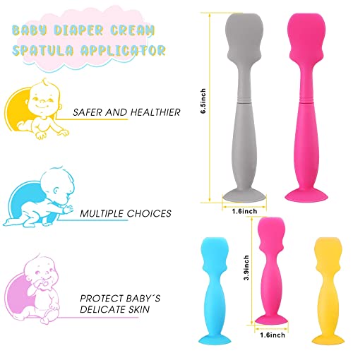 Baby Diaper Cream Applicator Spatula Baby Butt Paste Spatula Brush Soft Flexible Silicone Diaper