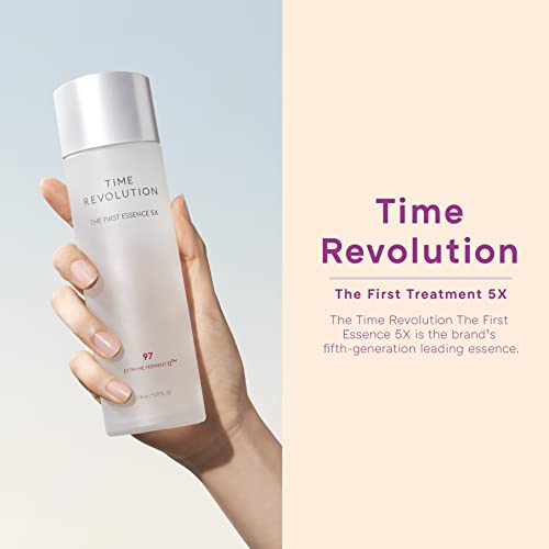 MISSHA Tônico Time Revolution The First Essence (5ª geração) 14 ml - Tônico facial coreano para cuid