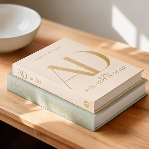 Titenmaoyi Decorative Books - Set of 2 Fake/Faux Books for